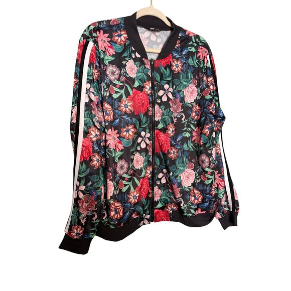 Project Runway colorful floral print track jacket - Picture 1 of 4